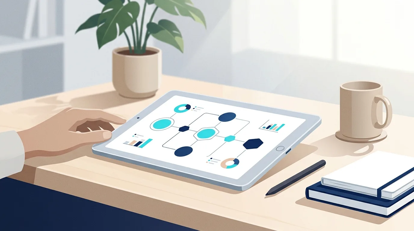 Editorial illustration for Technology & AI articles from Somaticore.