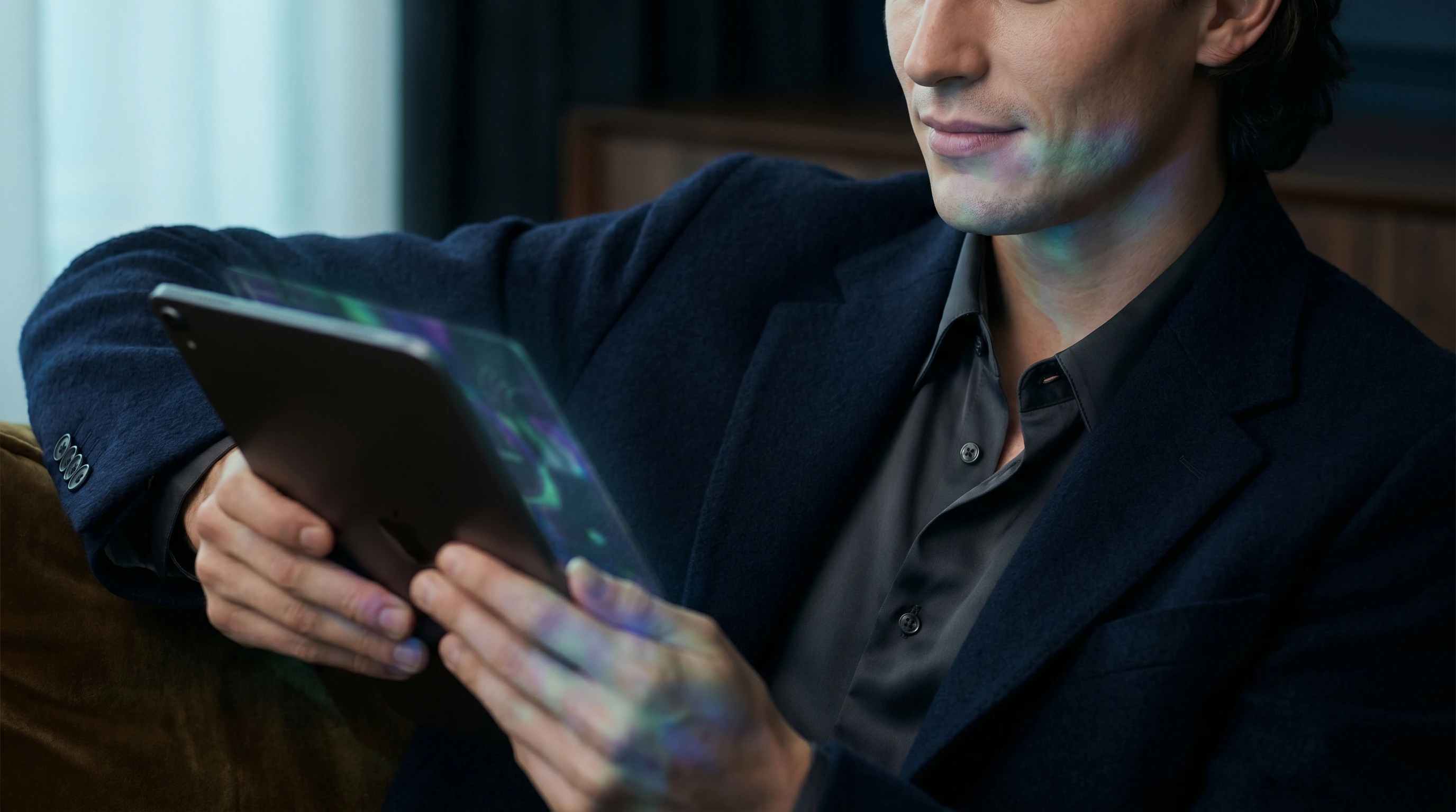 Person using a playful cognitive practice app on a tablet