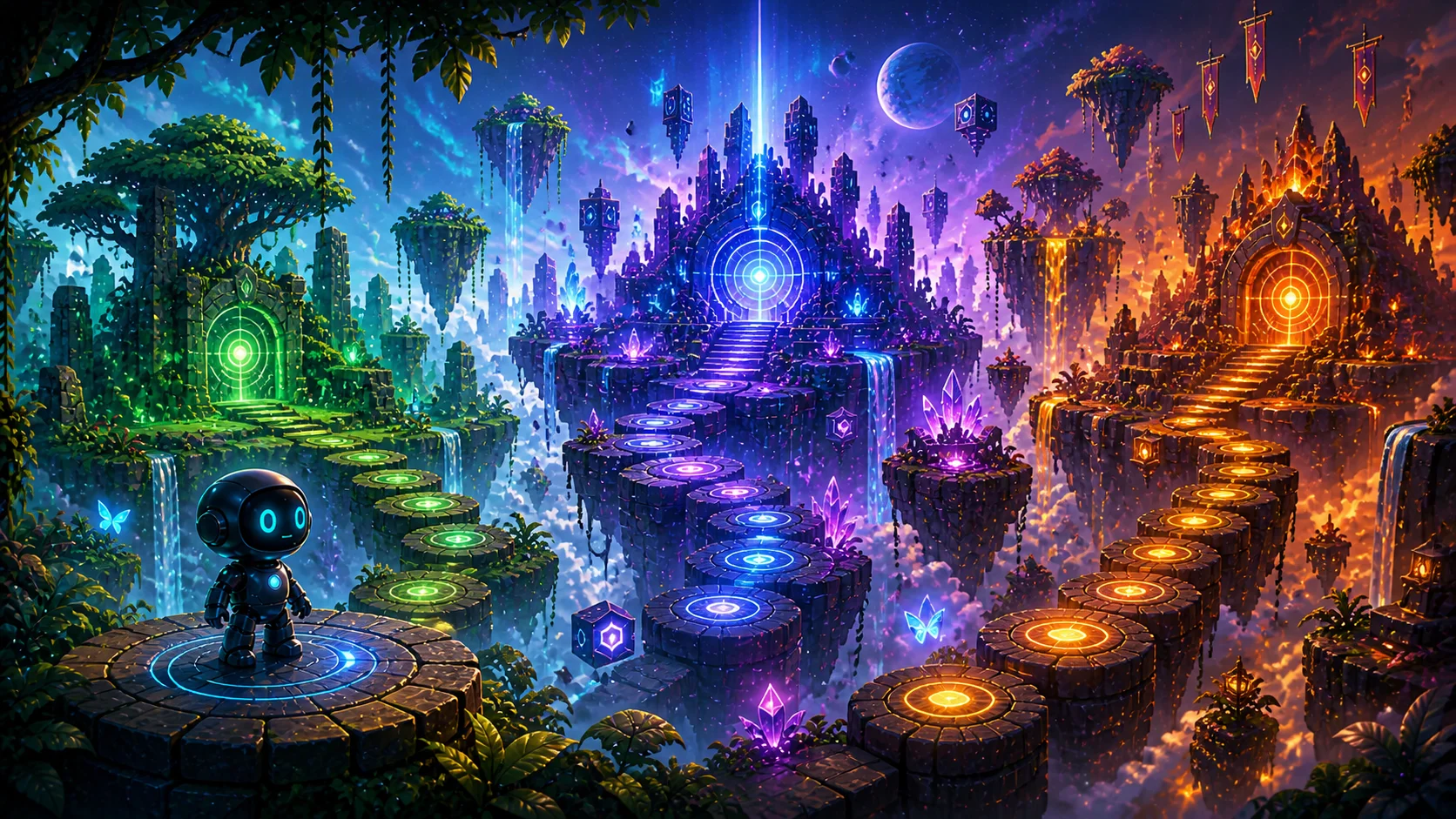 Glow Grid gameplay